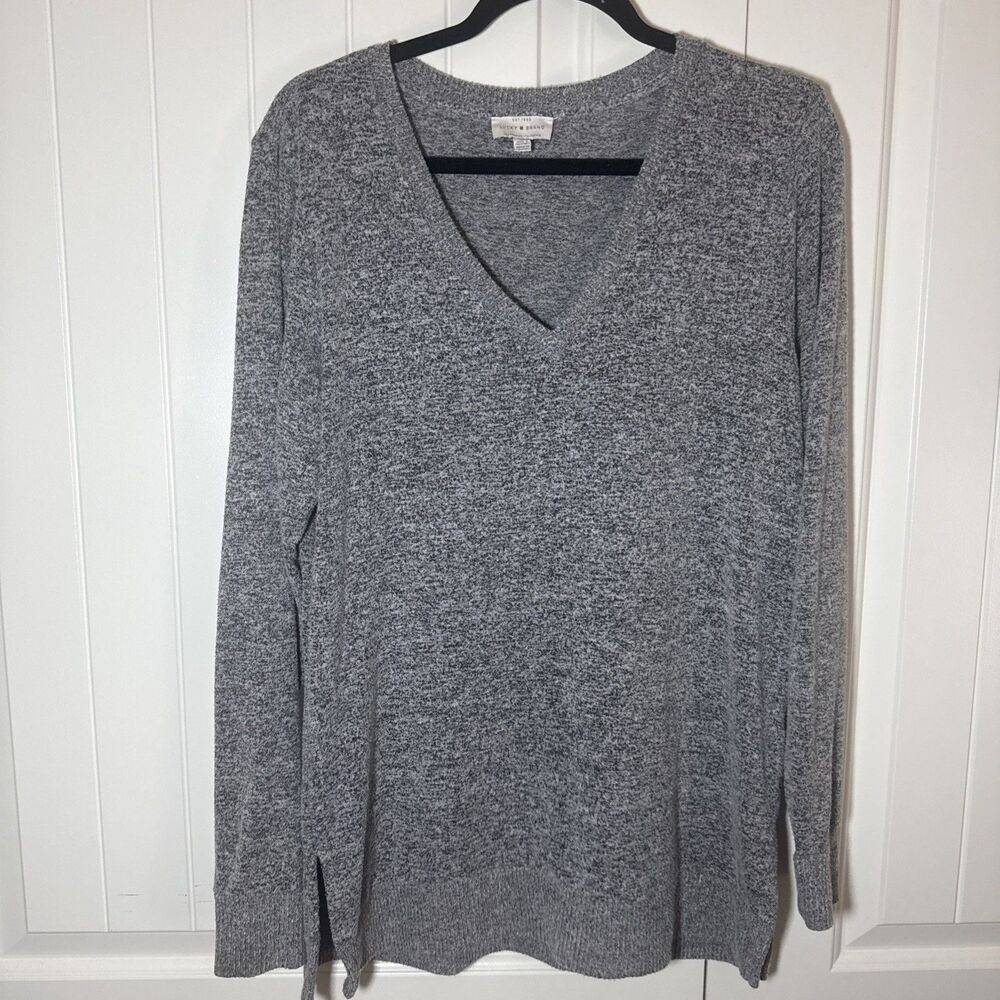Lucky Brand Women's Blk Wht LS M